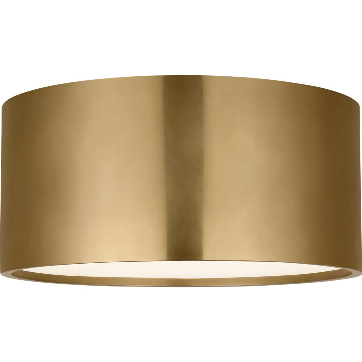 Visual Comfort Modern Collection MDFM74027HAB Mick De Giulio Dola LED 9.9 inch Hand-Rubbed Antique Brass Flush Mount Ceiling Light
