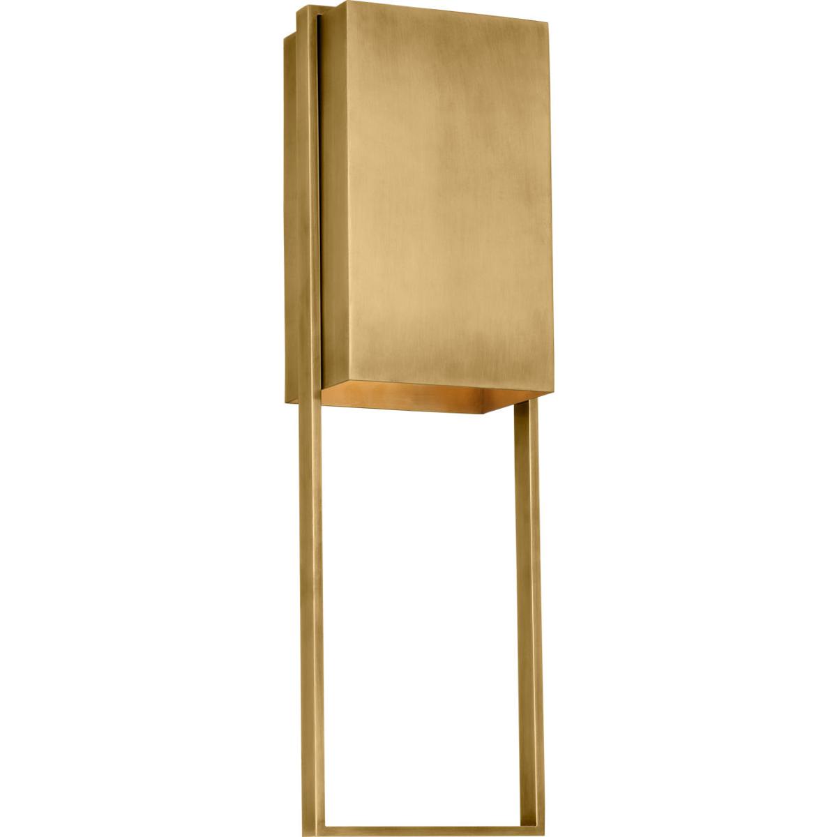 Visual Comfort Modern Collection MDOWS72427HAB Mick De Giulio Alude LED 24 inch Hand-Rubbed Antique Brass Outoor Wall Light