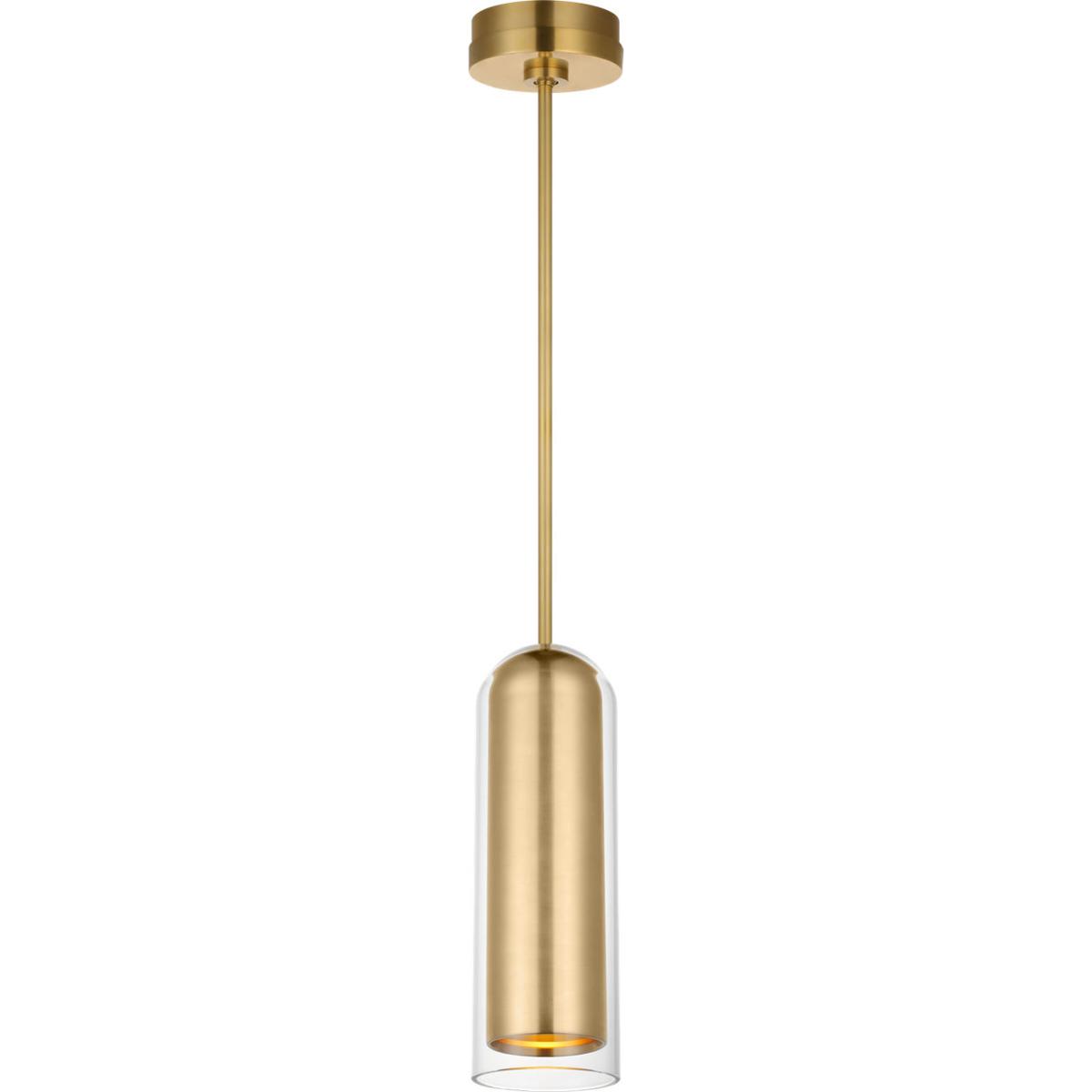Visual Comfort Modern Collection MDPD73627HABCG Mick De Giulio Tala LED 5 inch Hand-Rubbed Antique Brass Pendant Ceiling Light