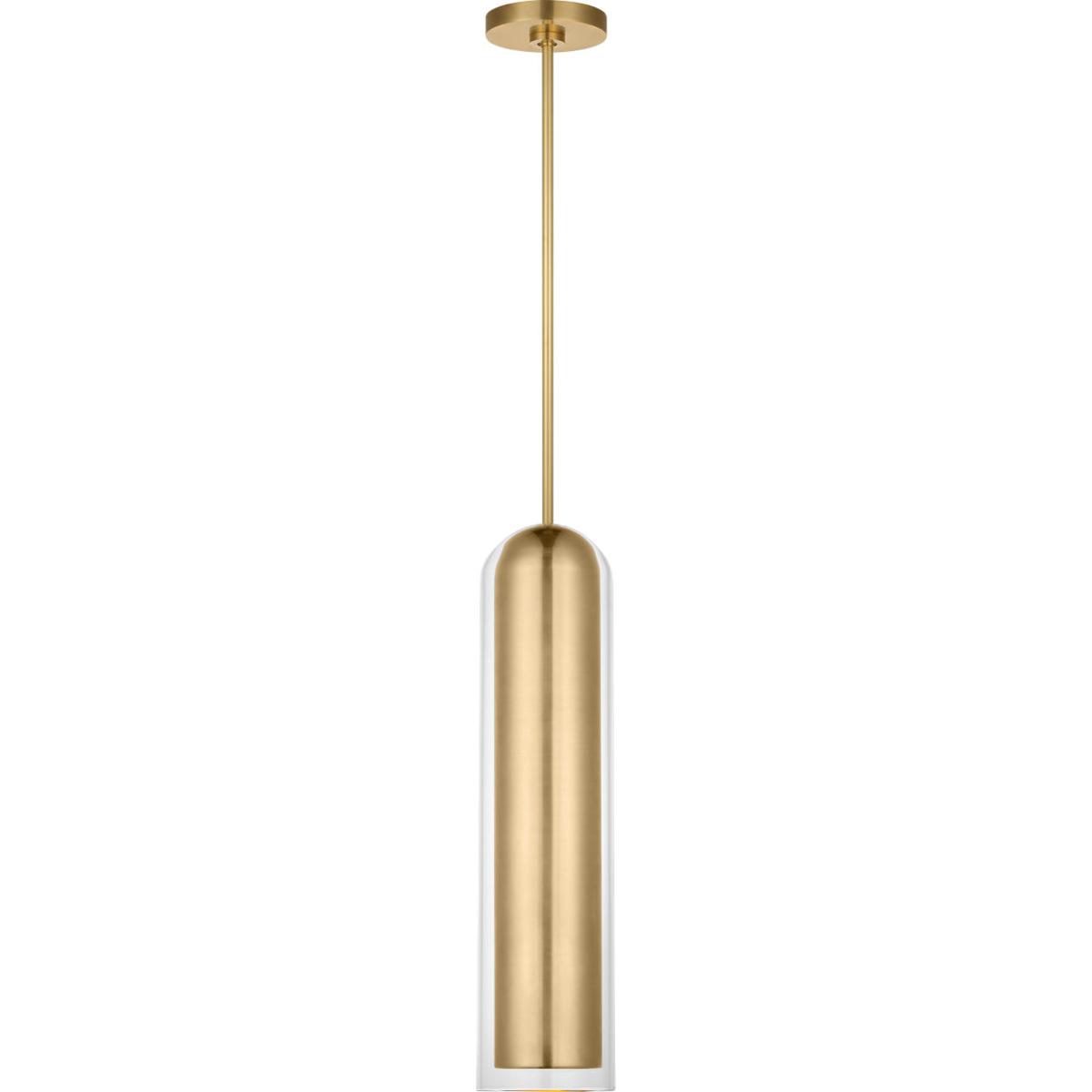 Visual Comfort Modern Collection MDPD73727HABCG Mick De Giulio Tala LED 6 inch Hand-Rubbed Antique Brass Pendant Ceiling Light