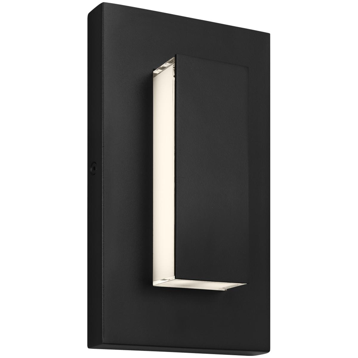 Visual Comfort Modern Collection 700OWASP9308DBUNVSSP Sean Lavin Aspen LED 8 inch Black Outdoor Wall Sconce in Surge Protection