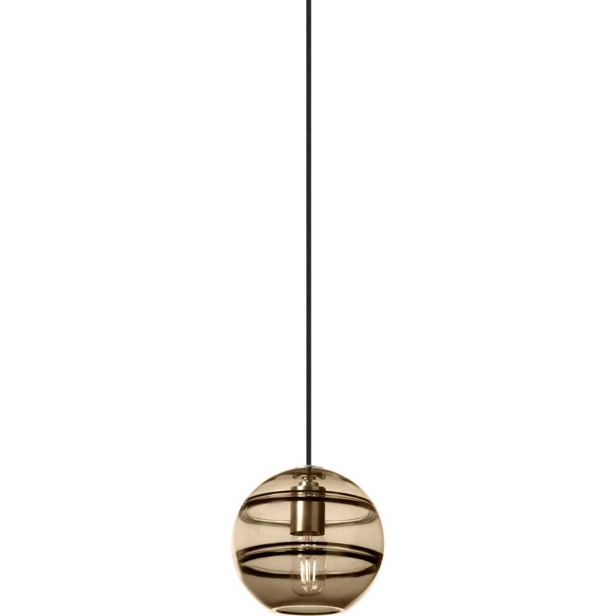 Visual Comfort Modern Collection 700TDSDNGPKS Sean Lavin Sedona 7.5 inch Satin Nickel Pendant Ceiling Light in Incandescent, Transparent Smoke Glass,
