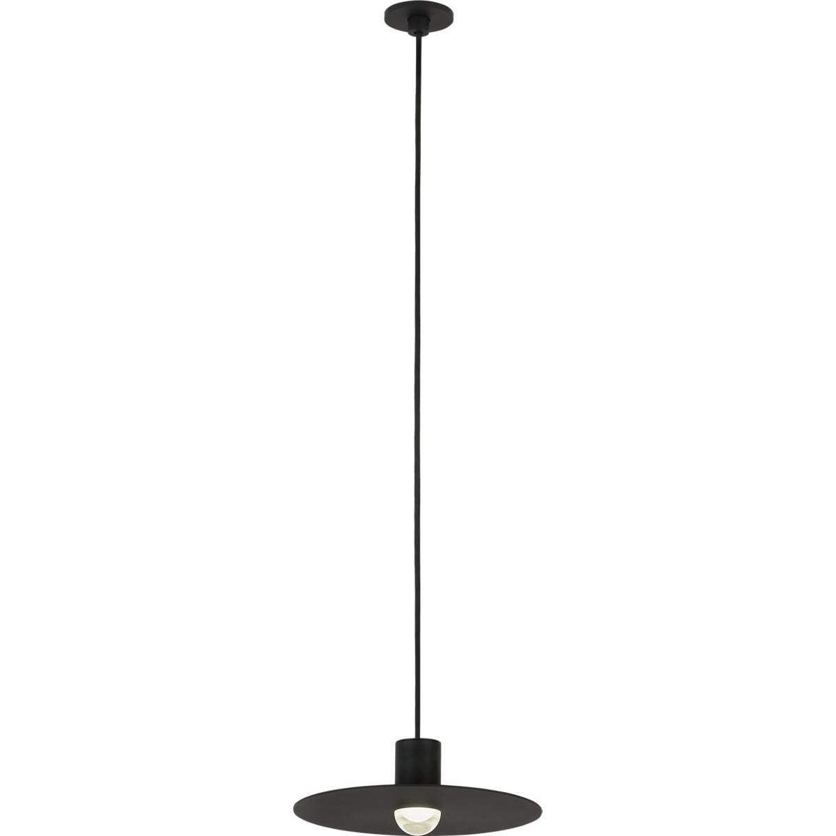 Visual Comfort Modern Collection 700TRSPAEVS1PB-LED930 Sean Lavin Eaves LED Nightshade Black Pendant Ceiling Light, Integrated LED