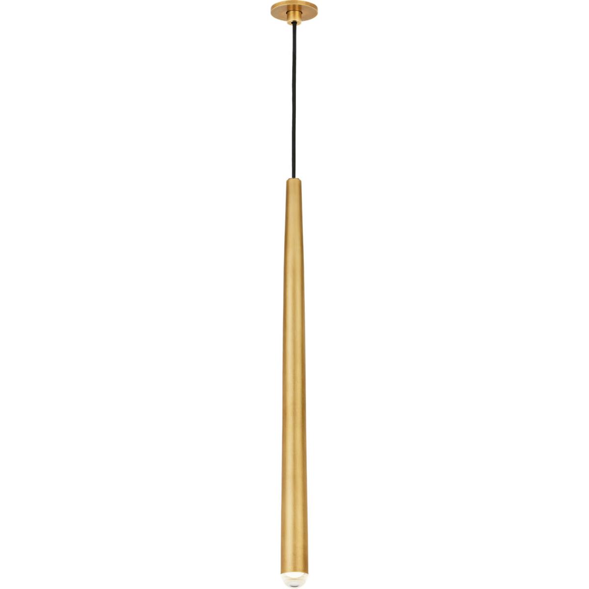 Visual Comfort Modern Collection 700TRSPAPYL1PNB-LED930 Sean Lavin Pylon LED Natural Brass Pendant Ceiling Light, Integrated LED