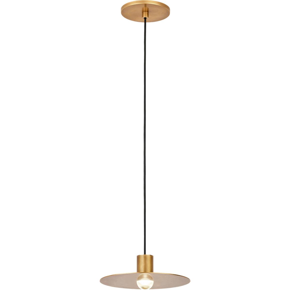 Visual Comfort Modern Collection 700TRSPEVS1RNB-LED930 Sean Lavin Eaves LED Natural Brass Pendant Ceiling Light, Integrated LED