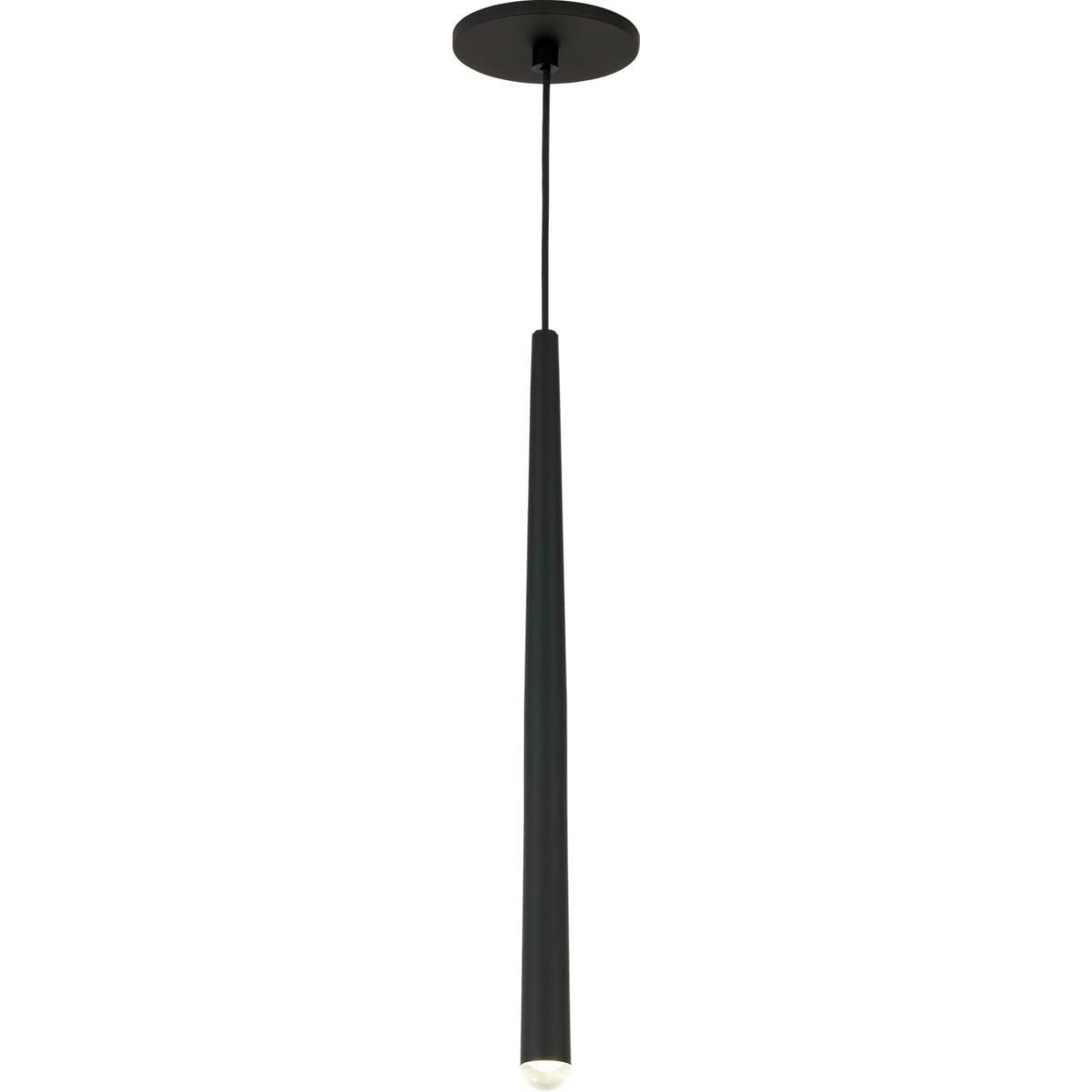 Visual Comfort Modern Collection 700TRSPPYL1RB-LED930 Sean Lavin Pylon LED Nightshade Black Pendant Ceiling Light, Integrated LED