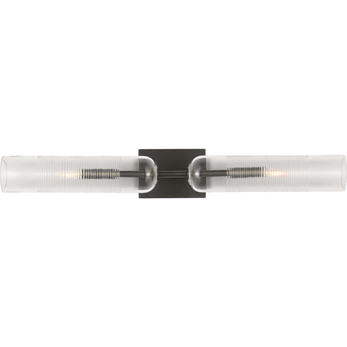 Visual Comfort Modern Collection SLBA643BZCG Sean Lavin Leano 2 Light 32 inch Bronze Bath Vanity Light Wall Light