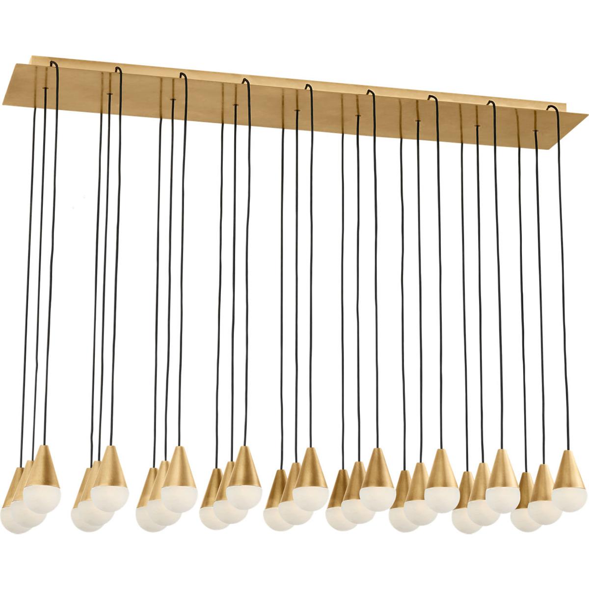 Visual Comfort Modern Collection SLCH51730HAB-277 Sean Lavin Cupola 27 Light 12.7 inch Hand Rubbed Antique Brass Chandelier Ceiling Light in 277V