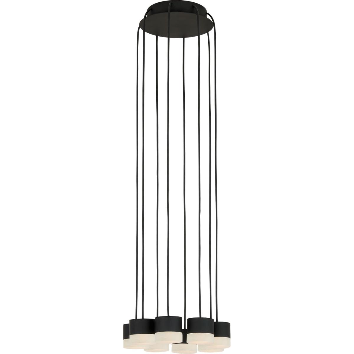 Visual Comfort Modern Collection SLCH52230B Sean Lavin Gable 8 Light 10.4 inch Nightshade Black Chandelier Ceiling Light