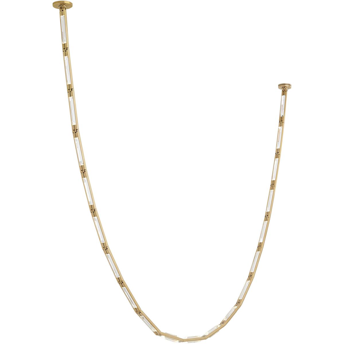 Visual Comfort Modern Collection SLCH65230HABS Sean Lavin Catena LED 0.8 inch Hand Rubbed Antique Brass Chandelier Ceiling Light in 3000K, Surface