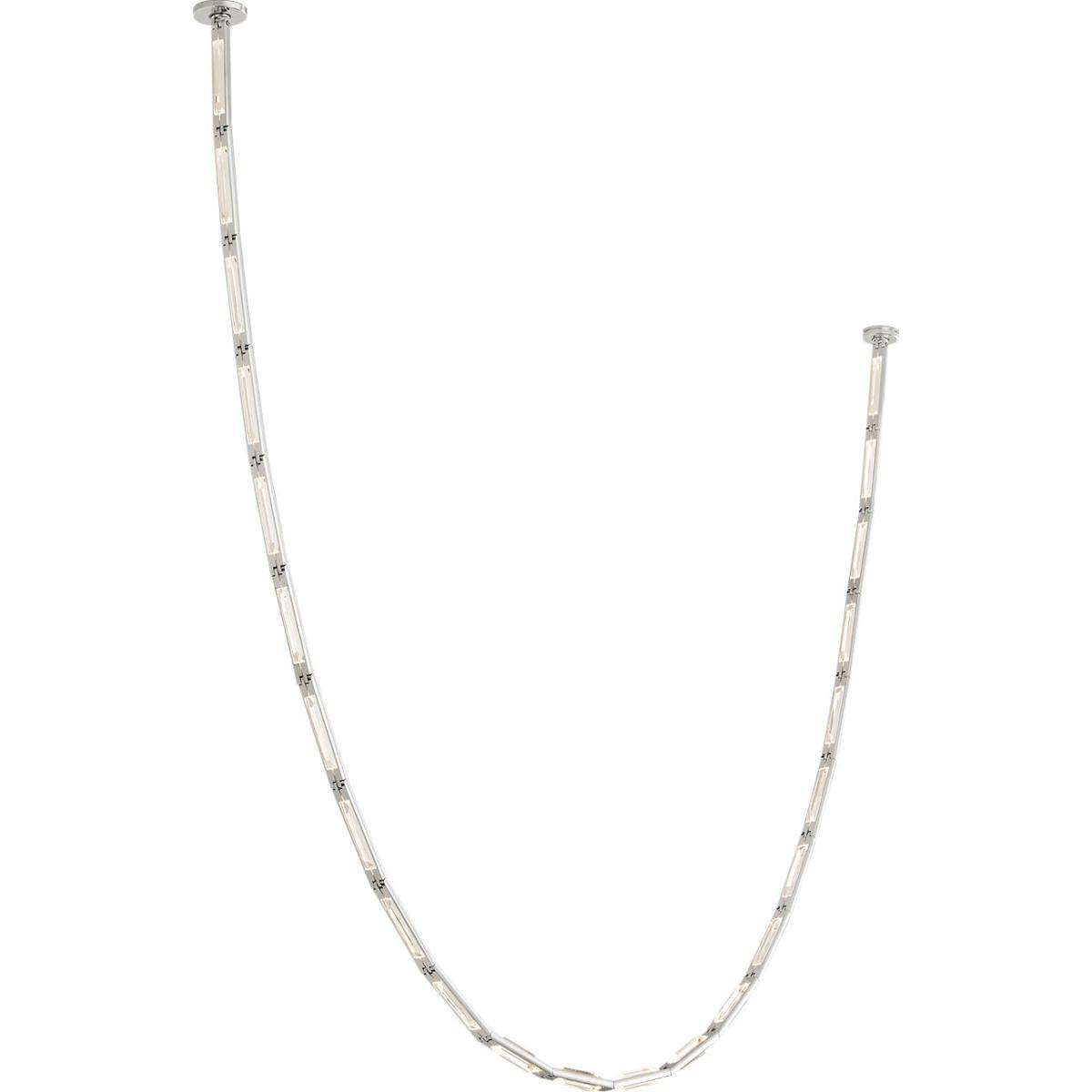 Visual Comfort Modern Collection SLCH65330NS Sean Lavin Catena LED 0.8 inch Polished Nickel Chandelier Ceiling Light in 3000K, Surface