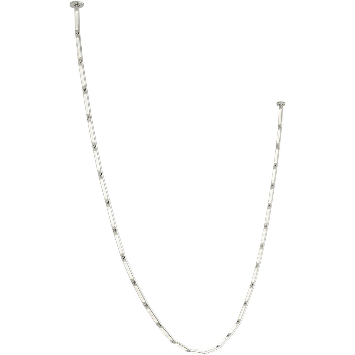 Visual Comfort Modern Collection SLCH65430NR Sean Lavin Catena LED 0.8 inch Polished Nickel Chandelier Ceiling Light in 3000K, Remote