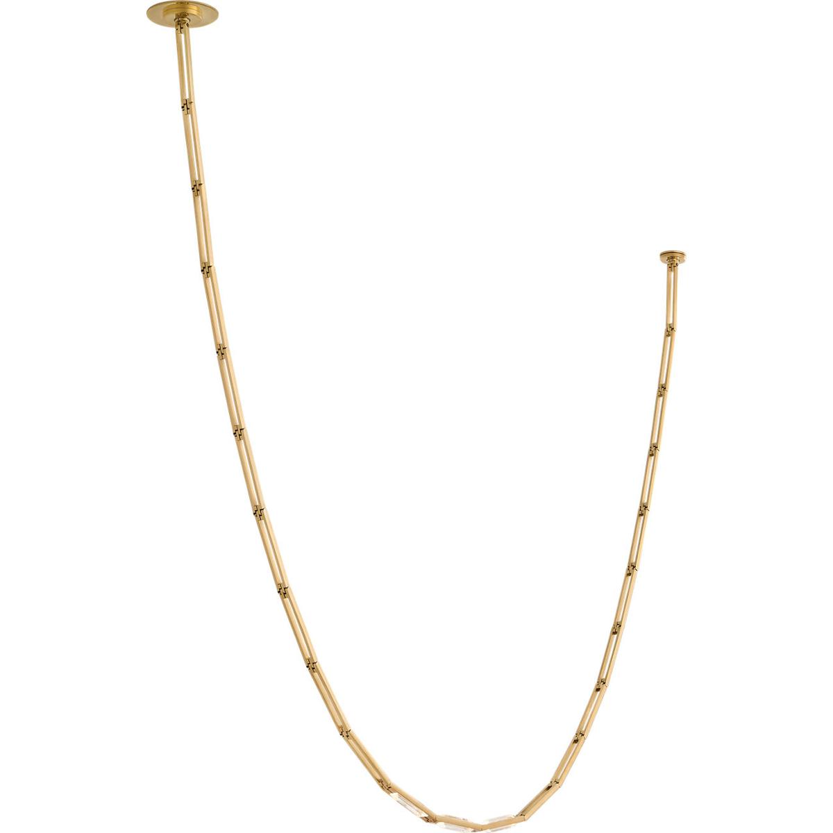Visual Comfort Modern Collection SLCH72530HABS Sean Lavin Catena LED 0.8 inch Hand-Rubbed Antique Brass Link Chandelier Ceiling Light in 3000K