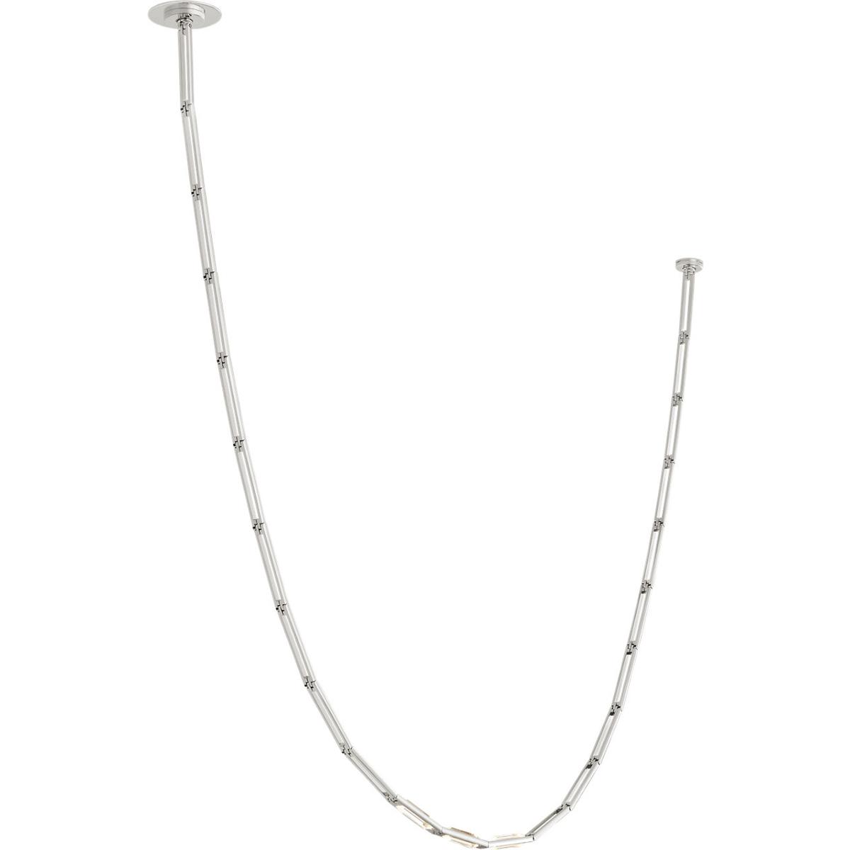 Visual Comfort Modern Collection SLCH72530PNS Sean Lavin Catena LED 0.8 inch Polished Nickel Link Chandelier Ceiling Light in 3000K