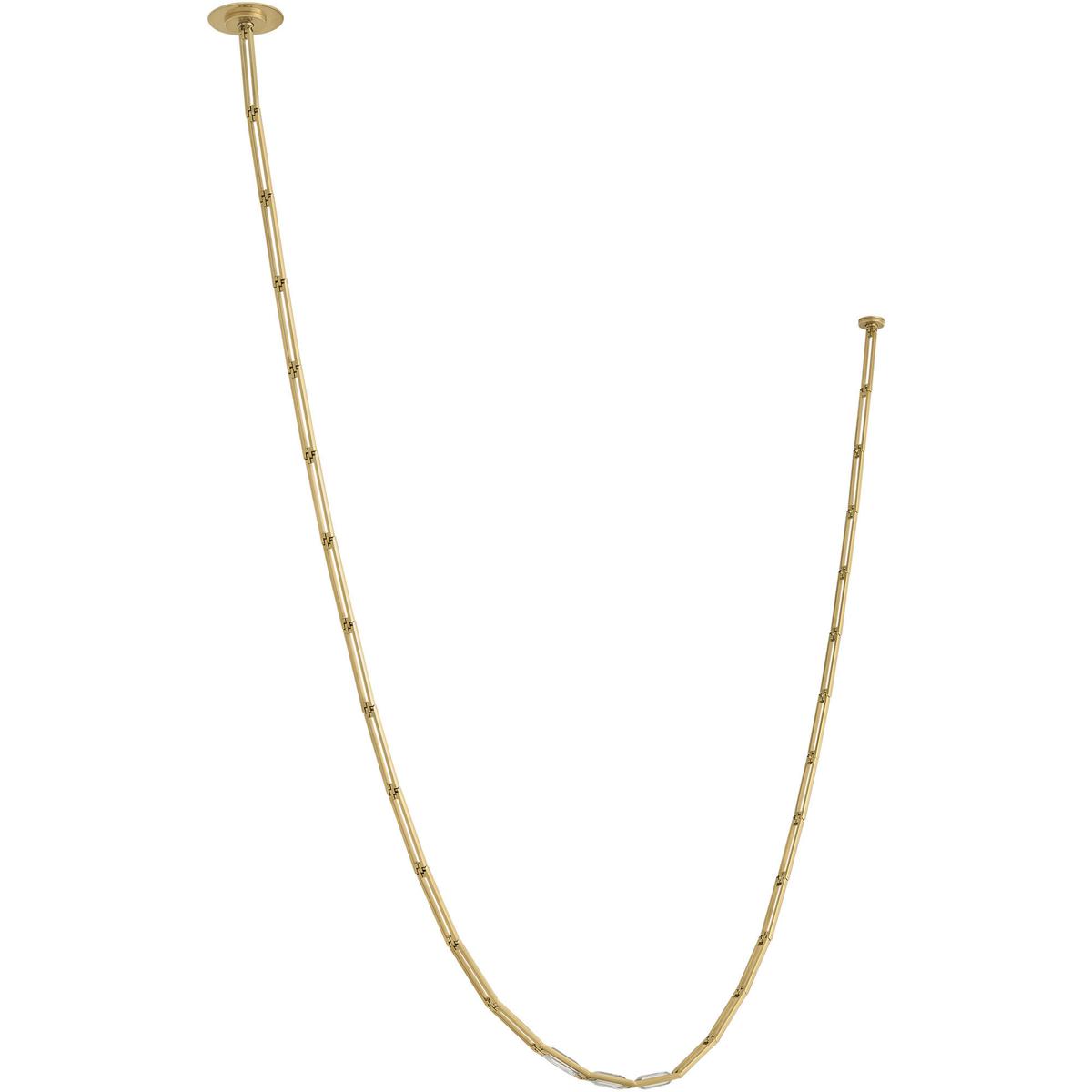Visual Comfort Modern Collection SLCH72627HABS Sean Lavin Catena LED 0.8 inch Hand-Rubbed Antique Brass Link Chandelier Ceiling Light in 2700K