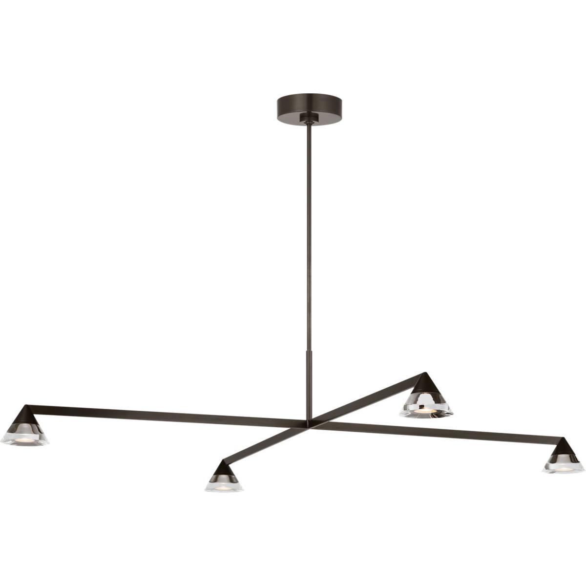 Visual Comfort Modern Collection SLCH75227BZCG Sean Lavin Midrand LED 52 inch Bronze Chandelier Ceiling Light
