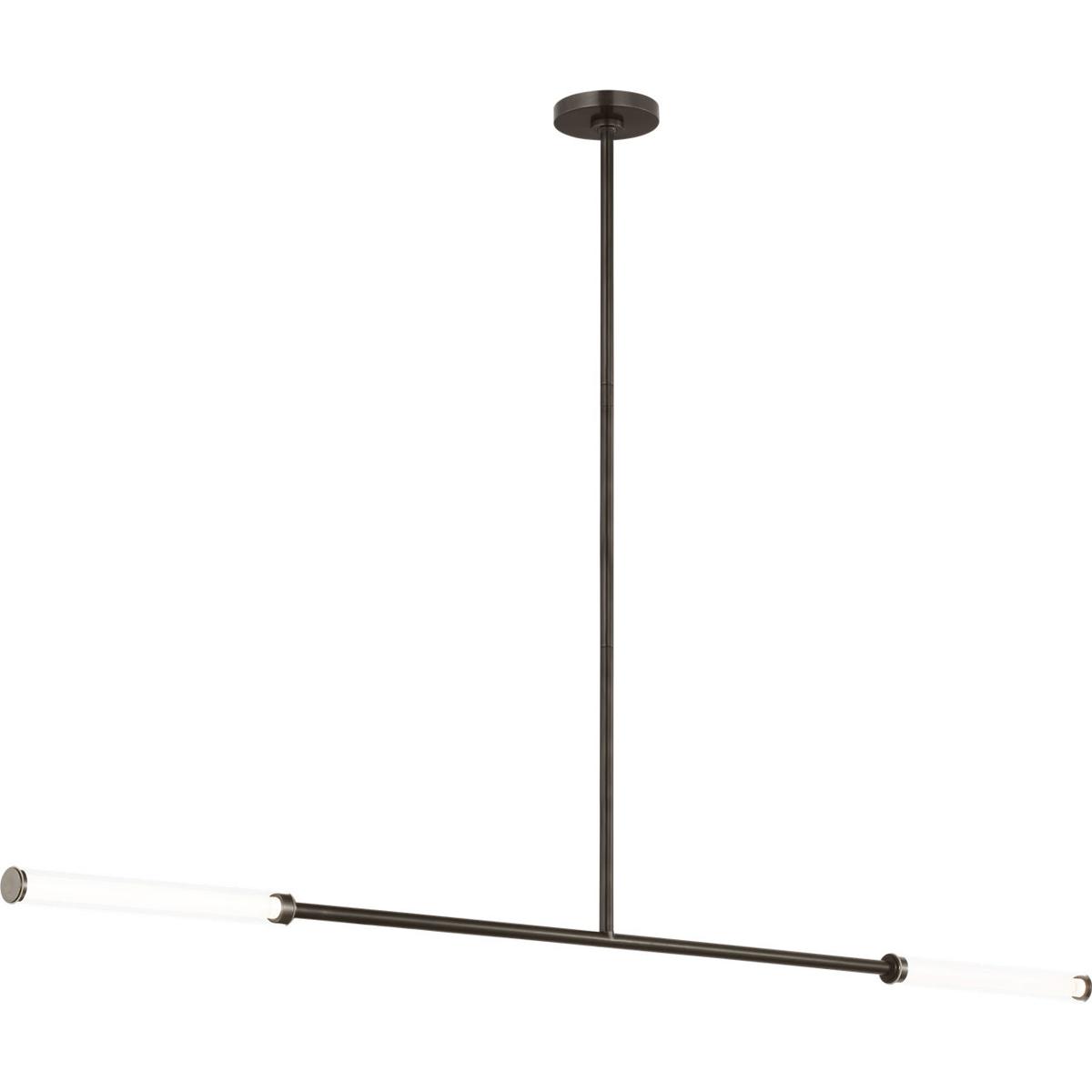 Visual Comfort Modern Collection SLLS74727BZCG Sean Lavin Poza LED 56.2 inch Bronze Linear Chandelier Ceiling Light