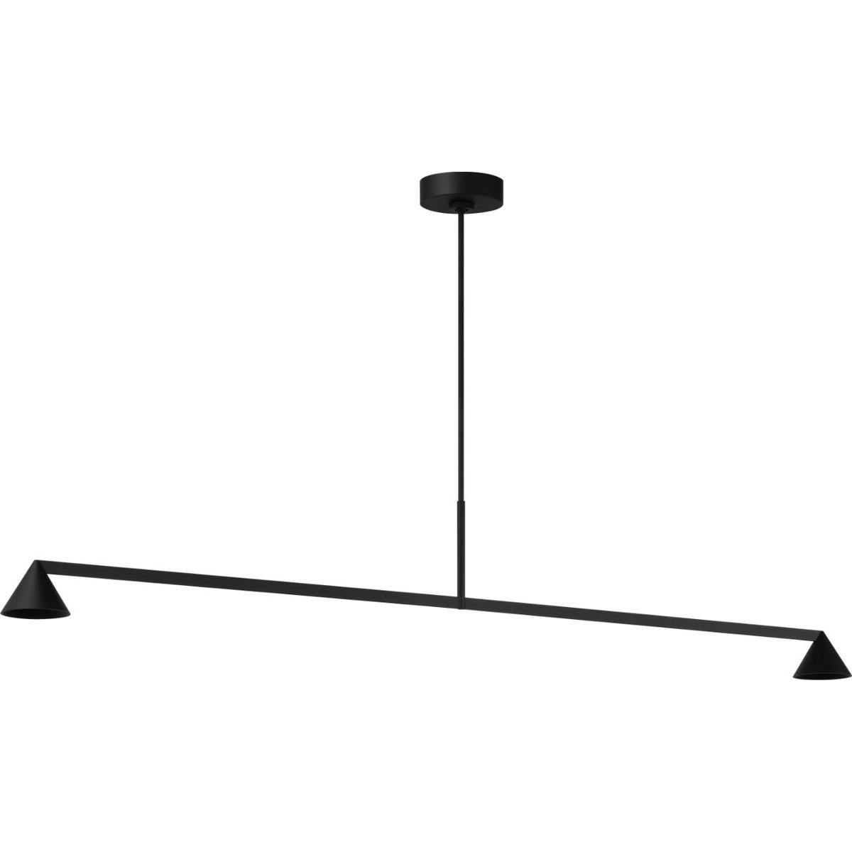 Visual Comfort Modern Collection SLLS78527B Sean Lavin Midrand LED 60 inch Nightshade Black Linear Chandelier Ceiling Light