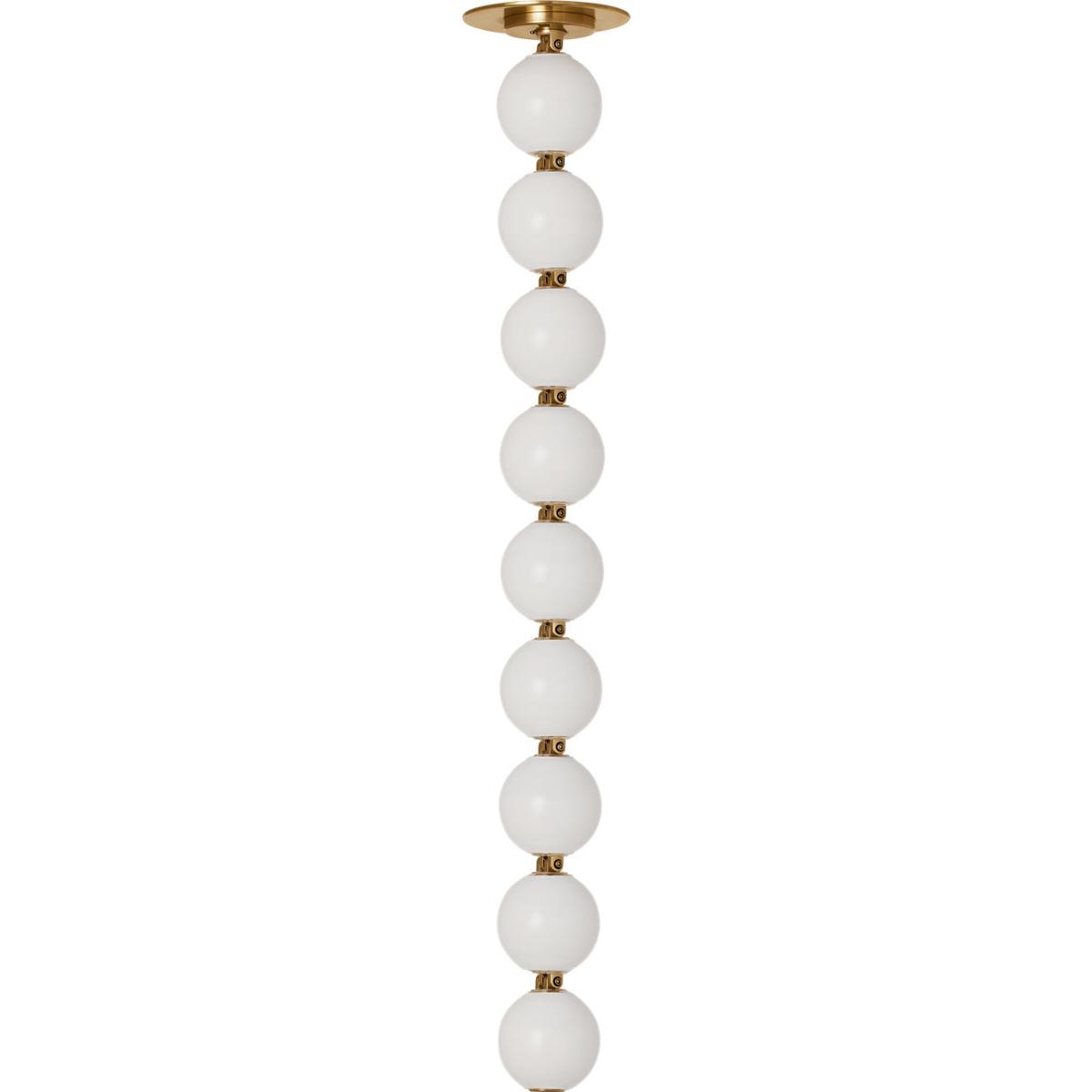 Visual Comfort Modern Collection SLPD22627NBS Sean Lavin Perle LED 2.8 inch Natural Brass Line-Voltage Pendant Ceiling Light in 2700K, Surface