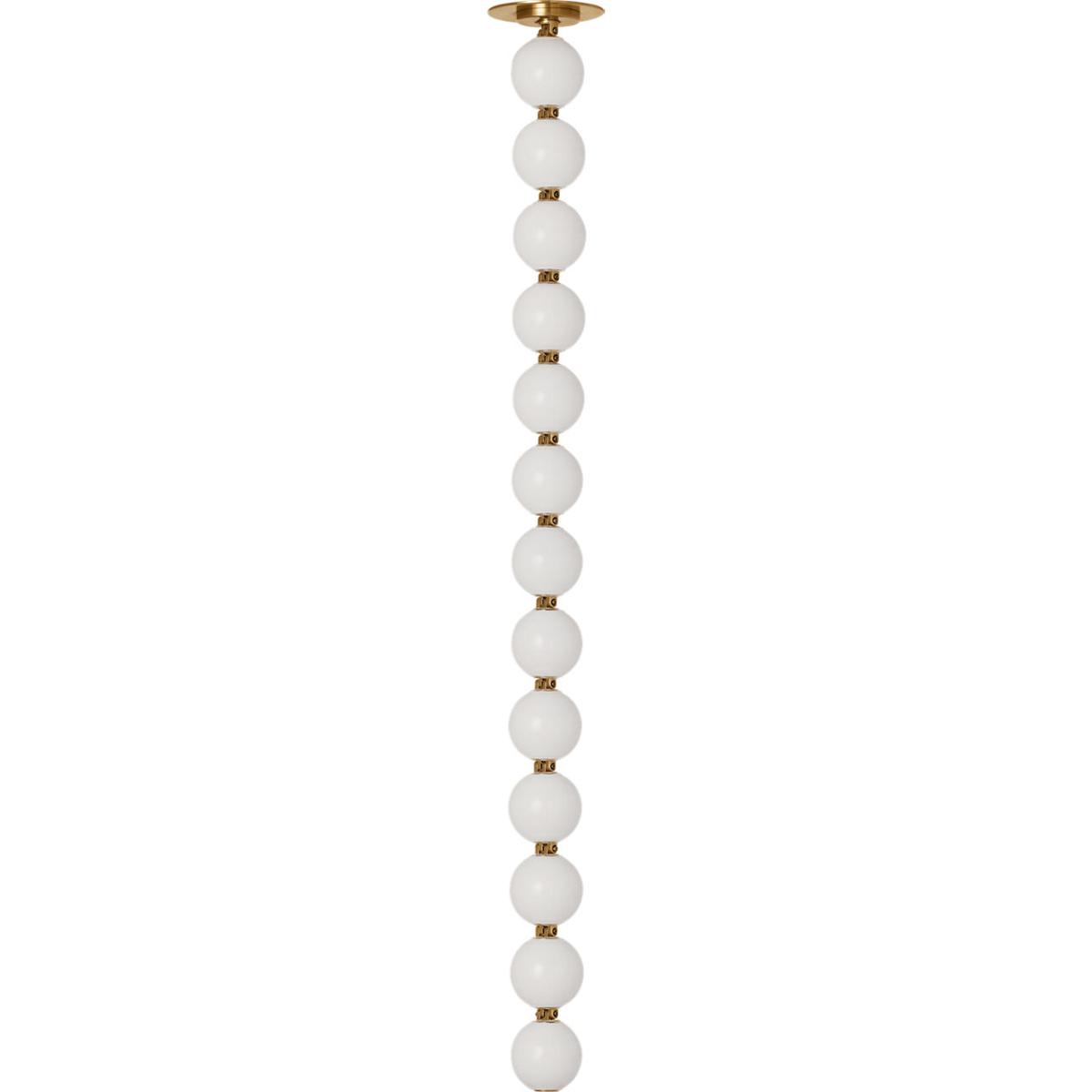 Visual Comfort Modern Collection SLPD22927NBS Sean Lavin Perle LED 2.8 inch Natural Brass Line-Voltage Pendant Ceiling Light in 2700K, Surface