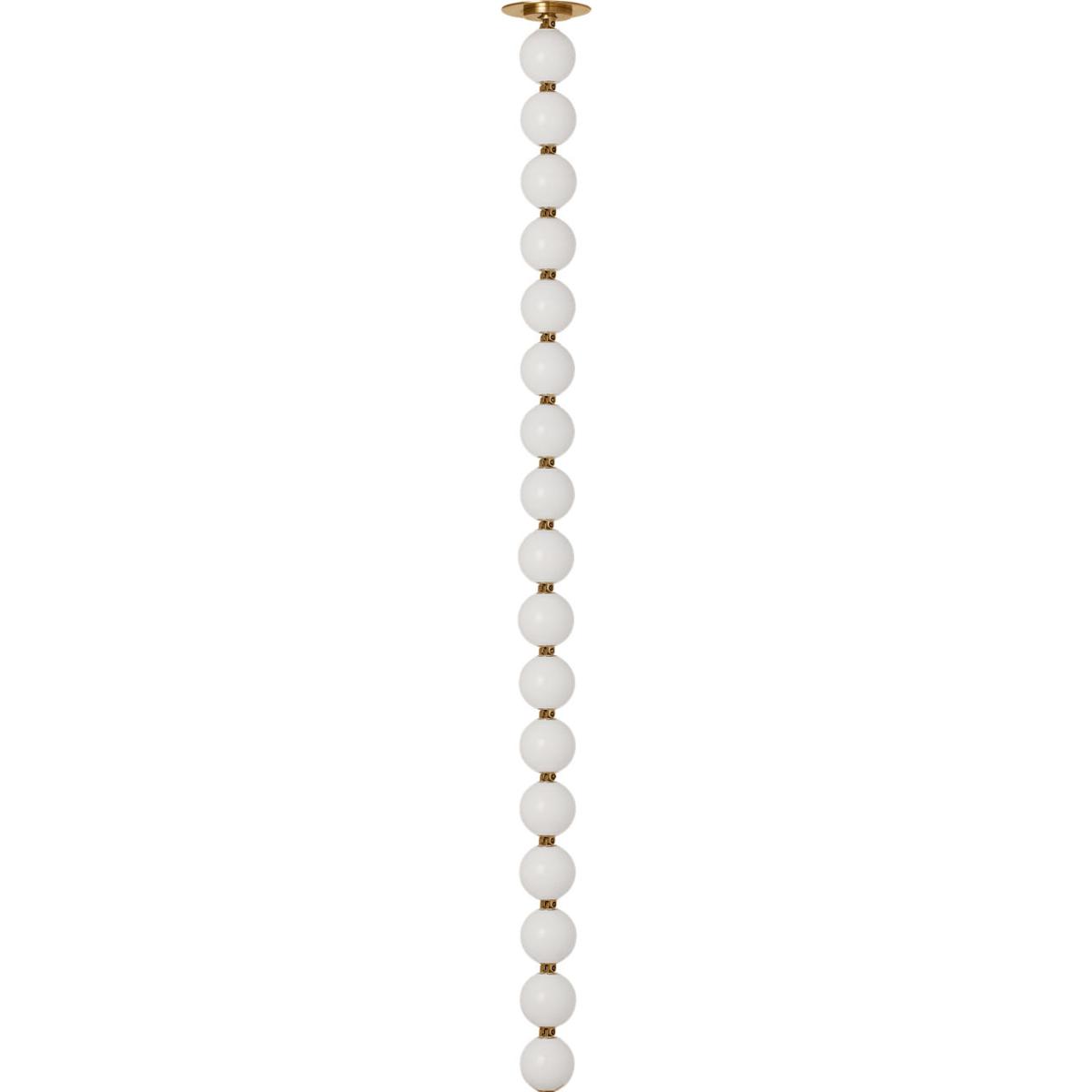 Visual Comfort Modern Collection SLPD23127NBS Sean Lavin Perle LED 2.8 inch Natural Brass Line-Voltage Pendant Ceiling Light in 2700K, Surface