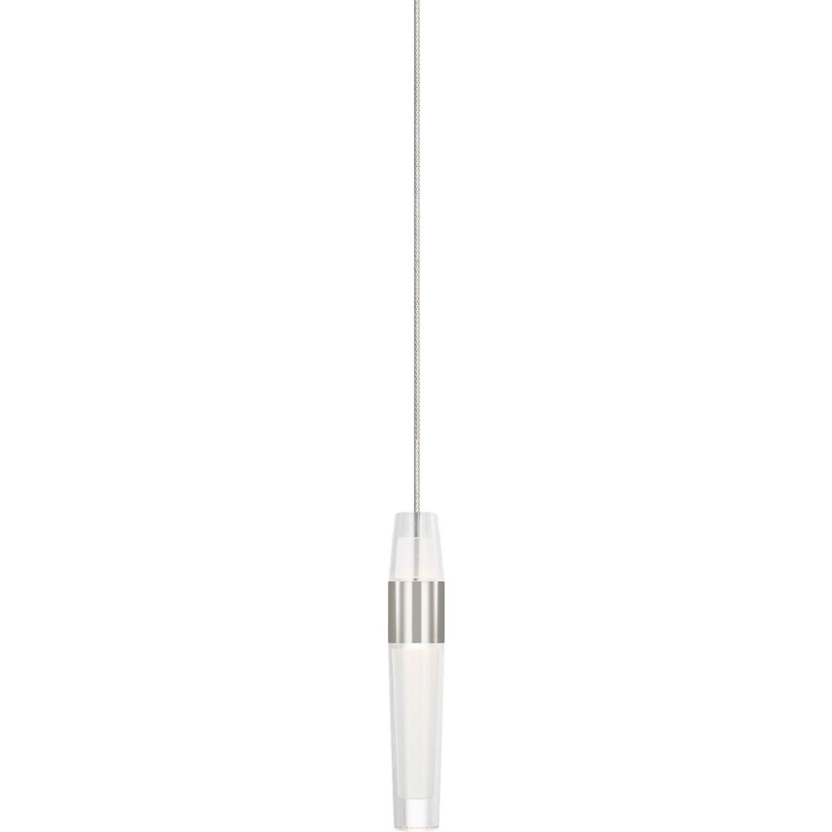 Visual Comfort Modern Collection SLPD396MP27N Sean Lavin Lassell 1 Light 120V Polished Nickel Low-Voltage Pendant Ceiling Light
