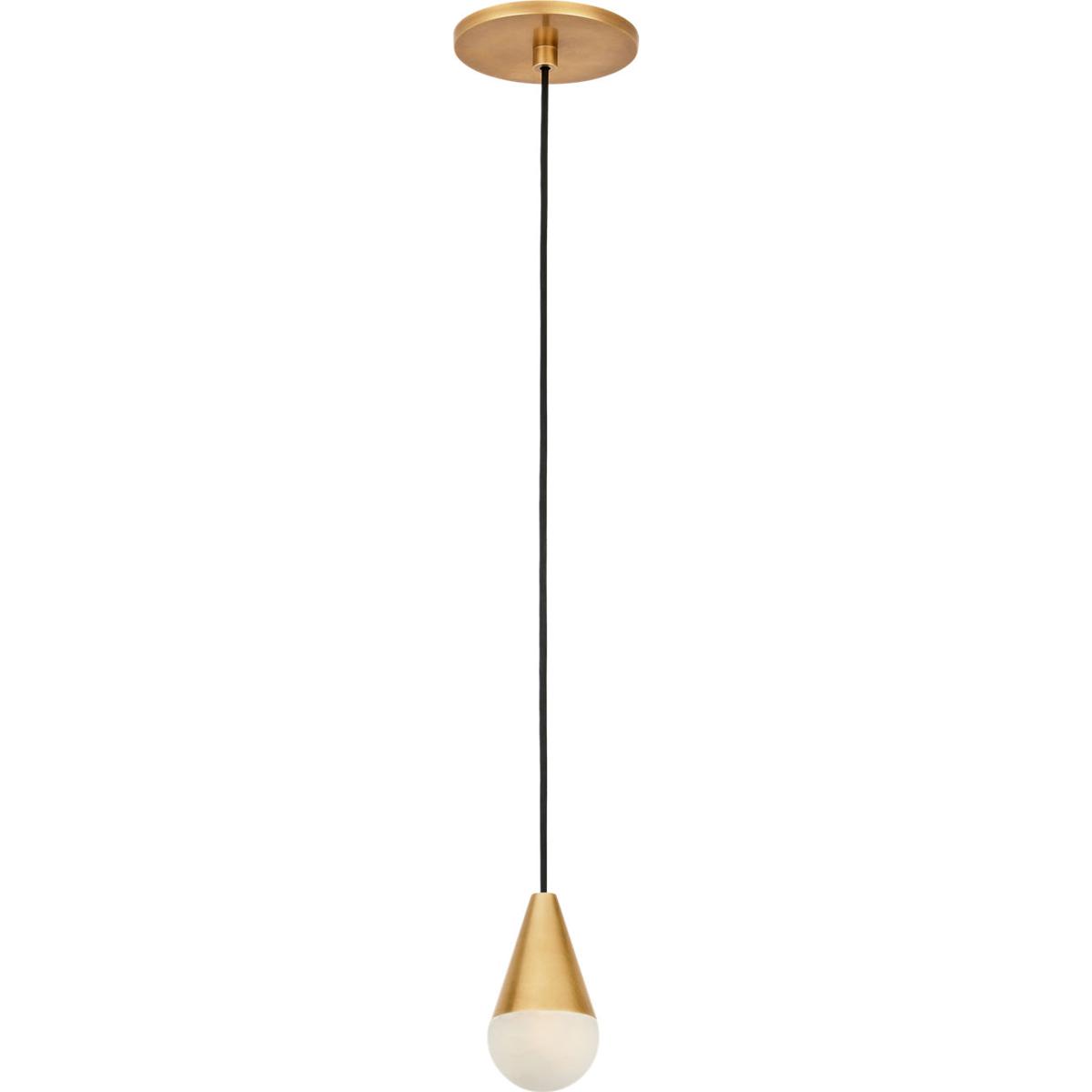 Visual Comfort Modern Collection SLPD51130HAB Sean Lavin Cupola 1 Light 2.6 inch Hand Rubbed Antique Brass Line-Voltage Pendant Ceiling Light