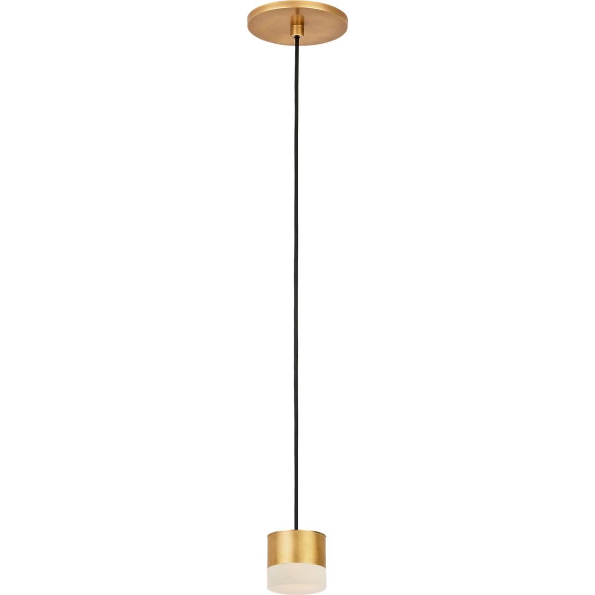 Visual Comfort Modern Collection SLPD51830HAB Sean Lavin Gable 1 Light 2.5 inch Hand Rubbed Antique Brass Line-Voltage Pendant Ceiling Light