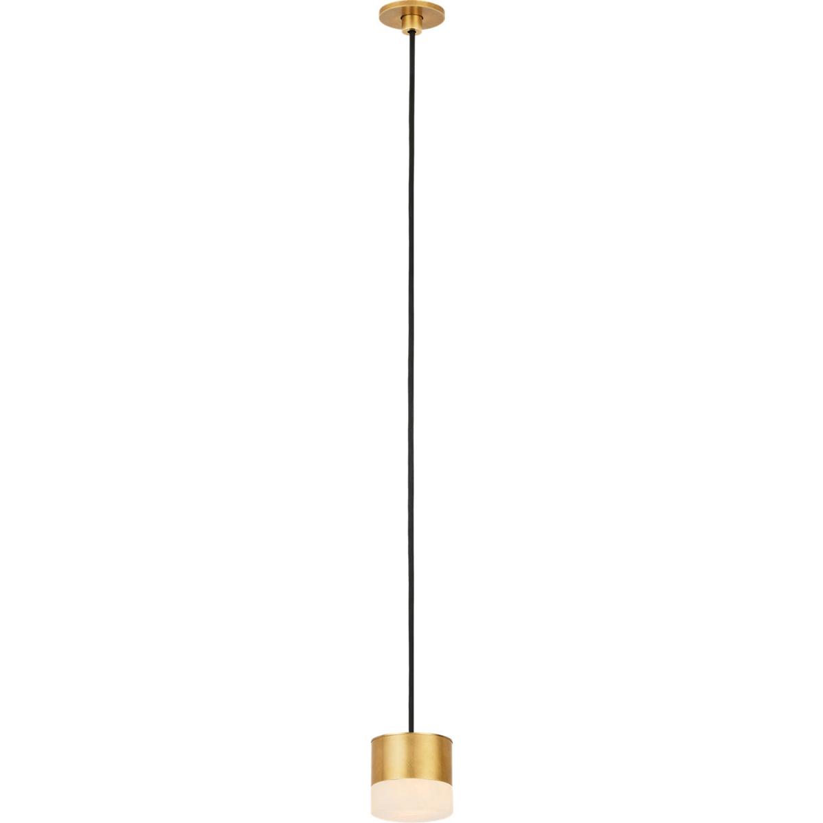 Visual Comfort Modern Collection SLPD51930HAB Sean Lavin Gable 1 Light 2.5 inch Hand Rubbed Antique Brass Line-Voltage Pendant Ceiling Light