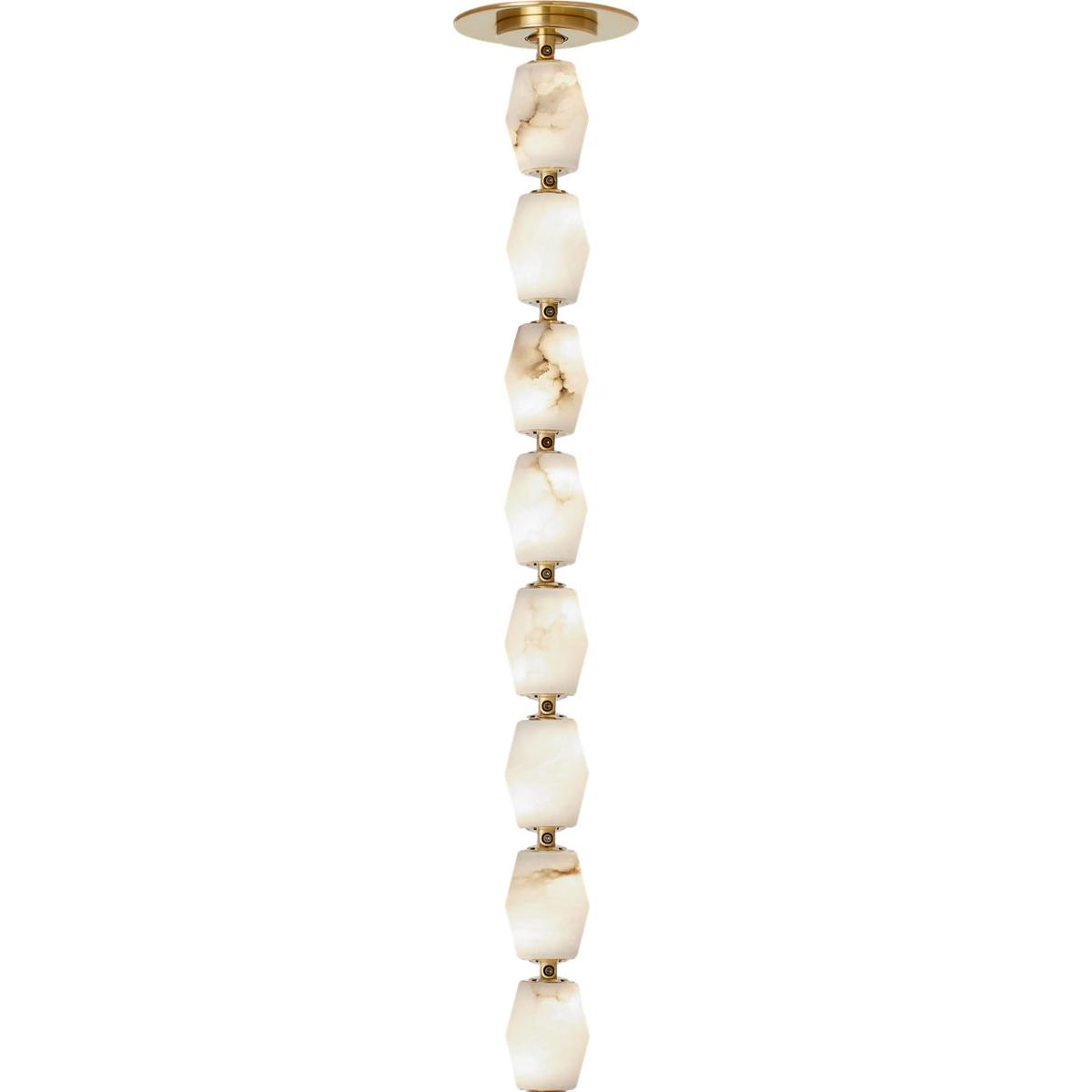 Visual Comfort Modern Collection SLPD55030ALBHABS Sean Lavin Collier 1 Light 2 inch Hand Rubbed Antique Brass Line-Voltage Pendant Ceiling Light in Su