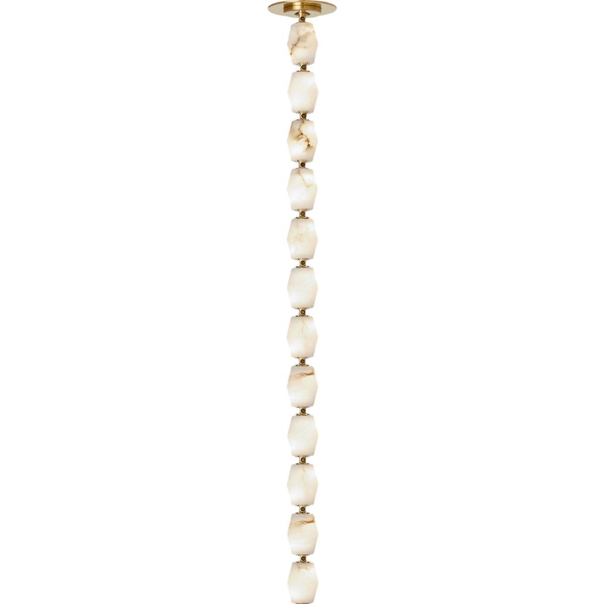 Visual Comfort Modern Collection SLPD55130ALBHABS Sean Lavin Collier 1 Light 2 inch Hand Rubbed Antique Brass Line-Voltage Pendant Ceiling Light in Su