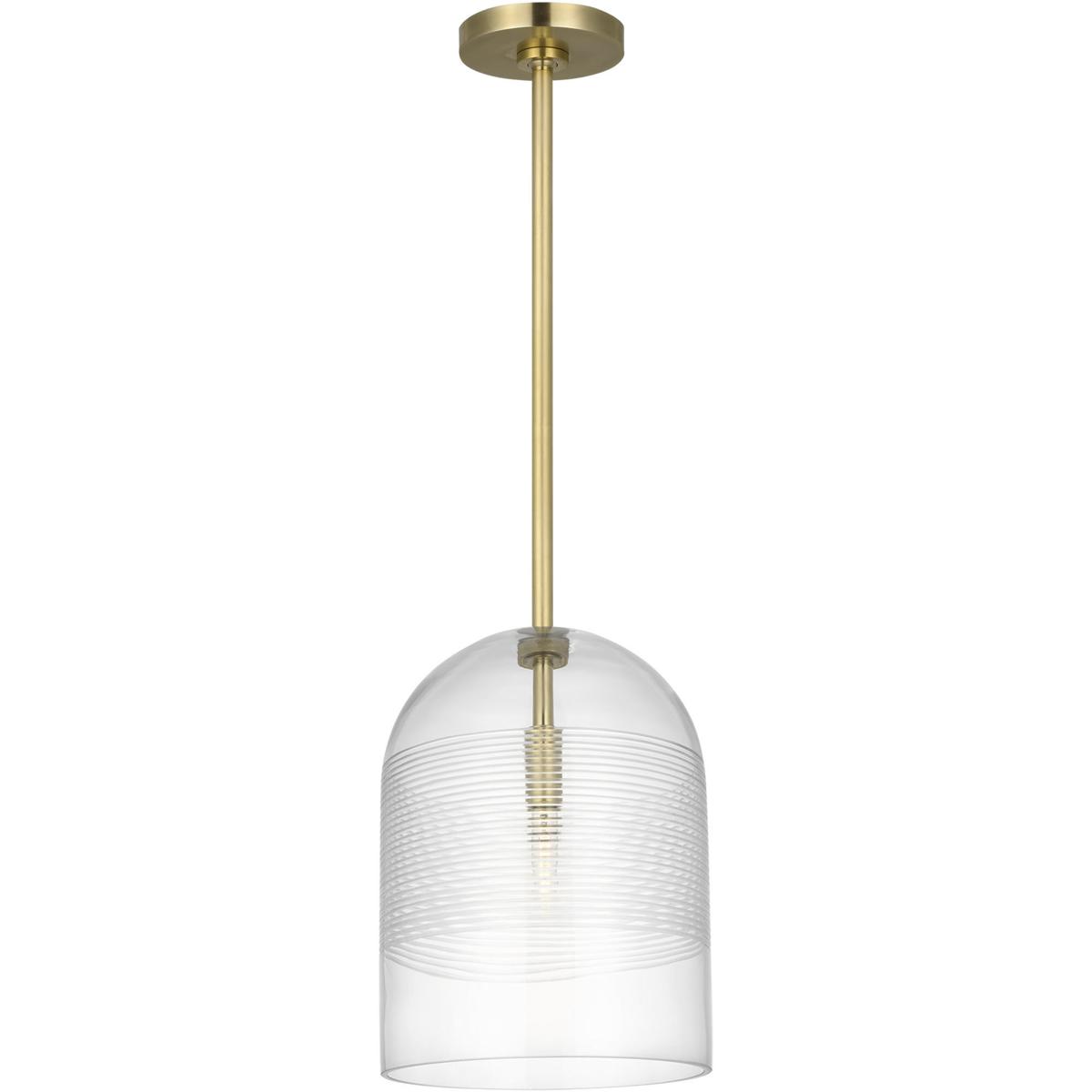Visual Comfort Modern Collection SLPD641HABCG Sean Lavin Leano 1 Light 9.5 inch Hand-Rubbed Antique Brass Pendant Ceiling Light