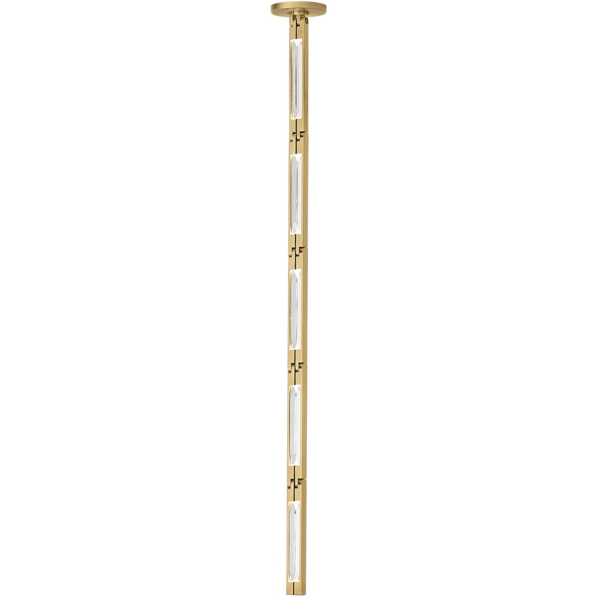 Visual Comfort Modern Collection SLPD64927HABR-277 Sean Lavin Catena LED 0.8 inch Hand Rubbed Antique Brass Pendant Ceiling Light in 2700K, Remote 277
