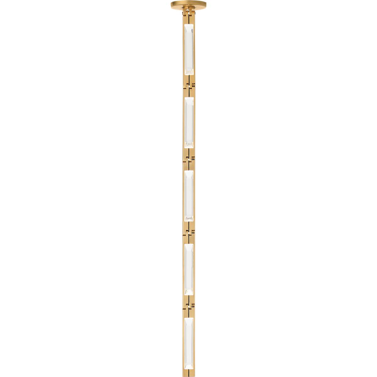 Visual Comfort Modern Collection SLPD64930HABS Sean Lavin Catena LED 0.8 inch Hand Rubbed Antique Brass Pendant Ceiling Light in 3000K, Surface