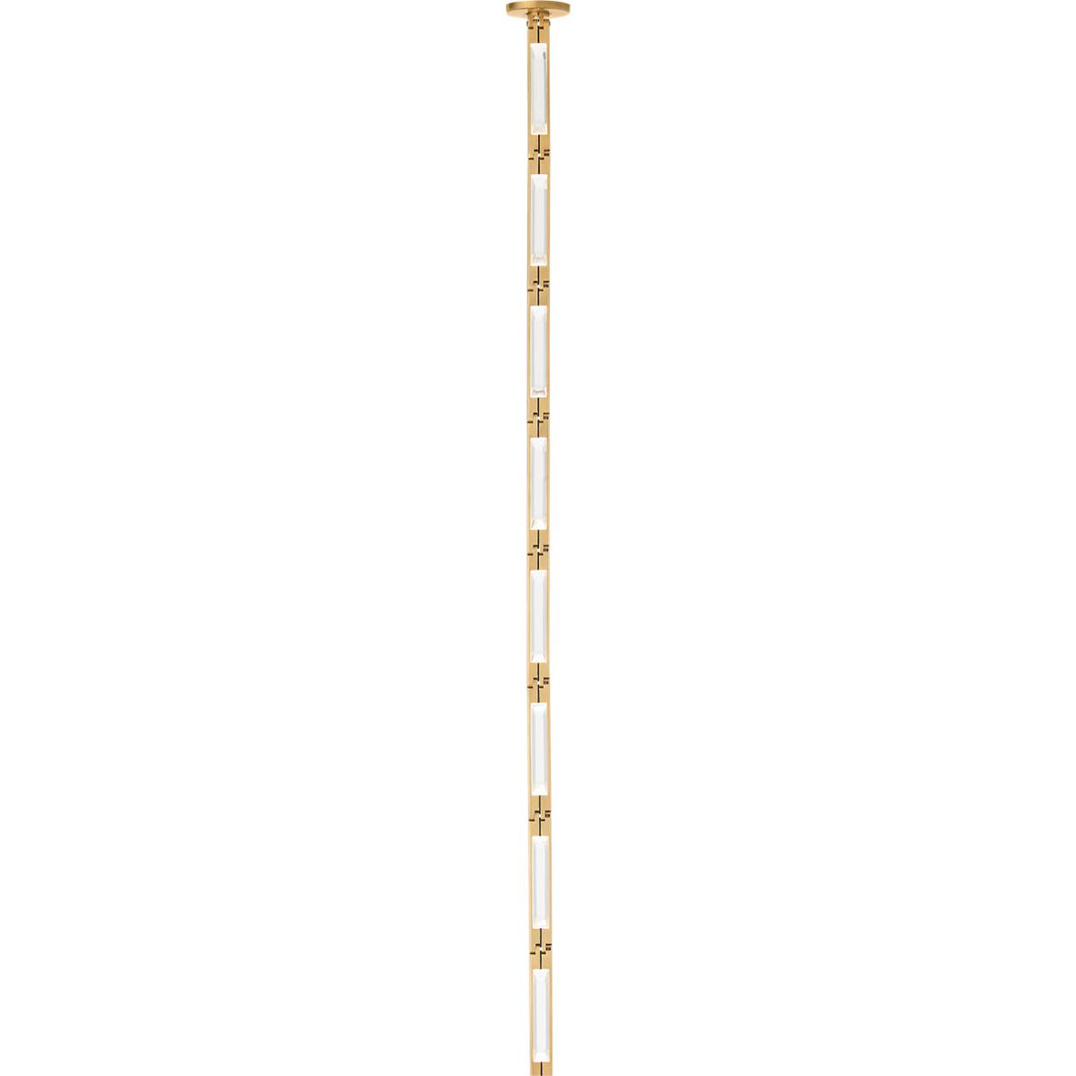 Visual Comfort Modern Collection SLPD65030HABS Sean Lavin Catena LED 0.8 inch Hand Rubbed Antique Brass Pendant Ceiling Light in 3000K, Surface