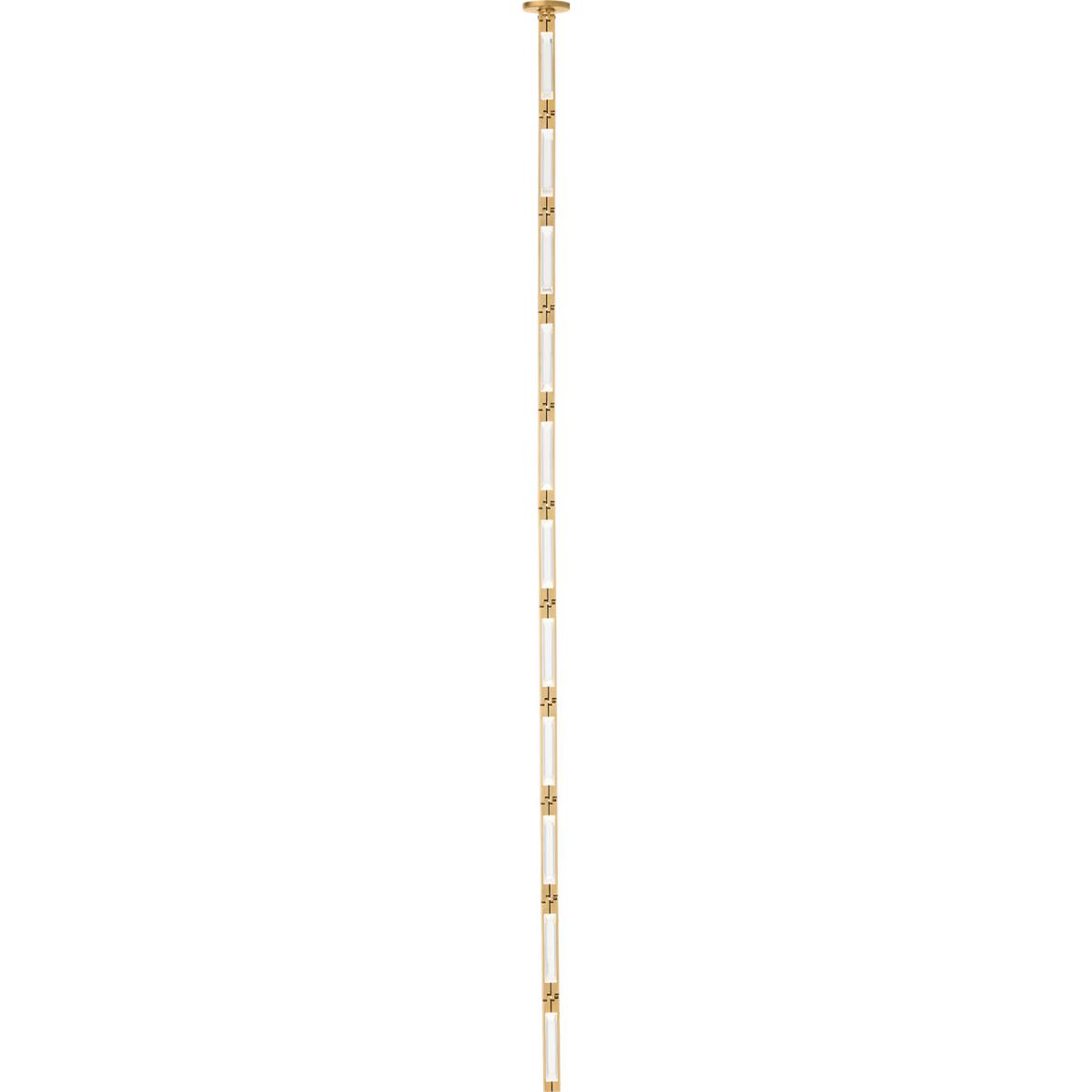 Visual Comfort Modern Collection SLPD65130HABS Sean Lavin Catena LED 0.8 inch Hand Rubbed Antique Brass Pendant Ceiling Light in 3000K, Surface