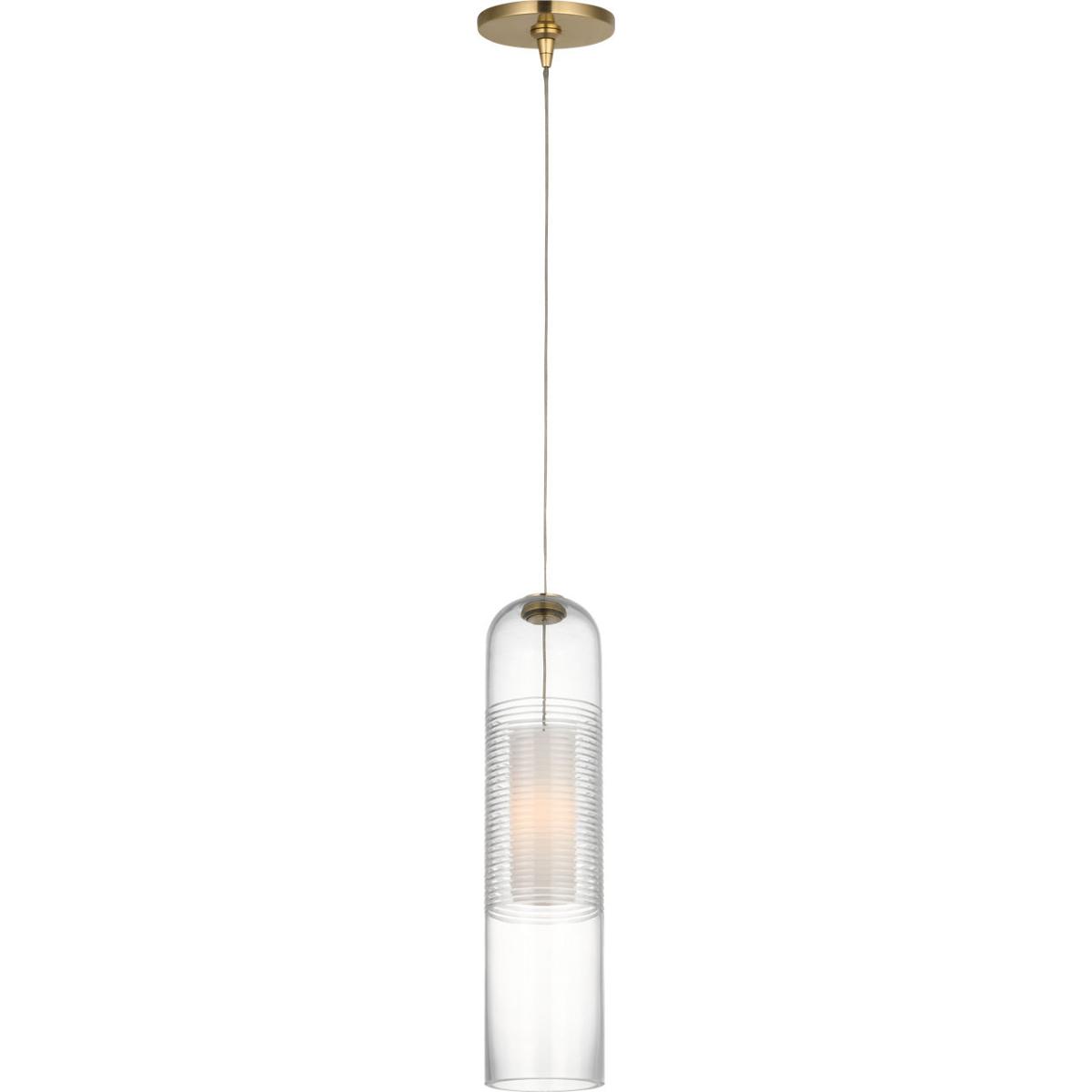 Visual Comfort Modern Collection SLPD771MPHABCG Sean Lavin Leano 1 Light 3.5 inch Hand-Rubbed Antique Brass Pendant Ceiling Light