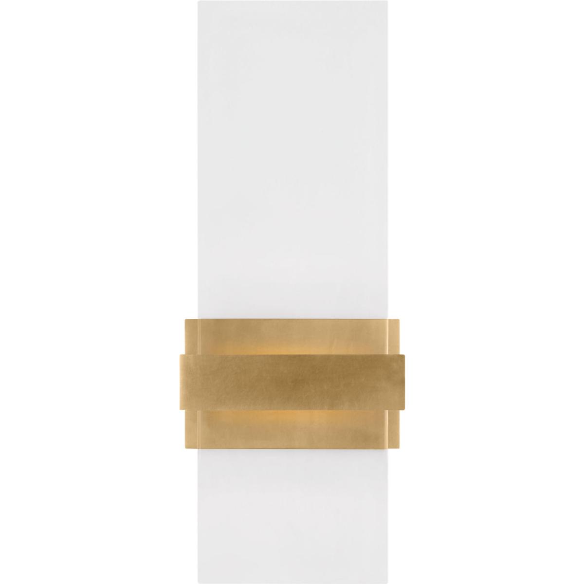 Visual Comfort Modern Collection SLWS10527CNB Sean Lavin Flyta LED 3.3 inch Natural Brass ADA Wall Sconce Wall Light in Clear Glass