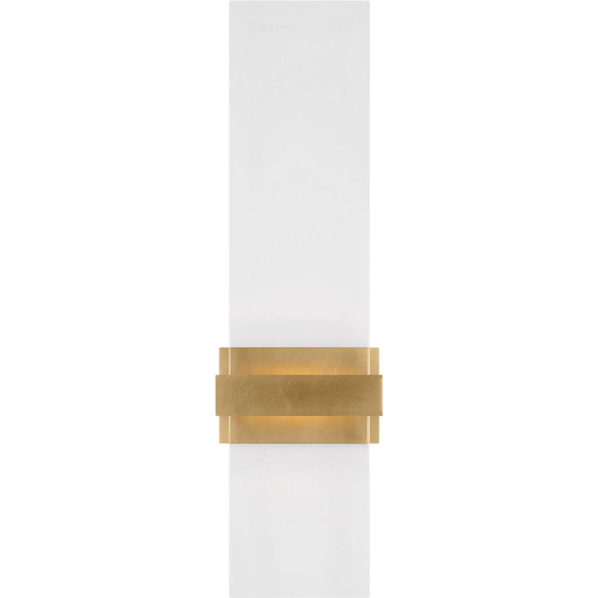 Visual Comfort Modern Collection SLWS10627CNB Sean Lavin Flyta LED 3.3 inch Natural Brass ADA Wall Sconce Wall Light in Clear Glass