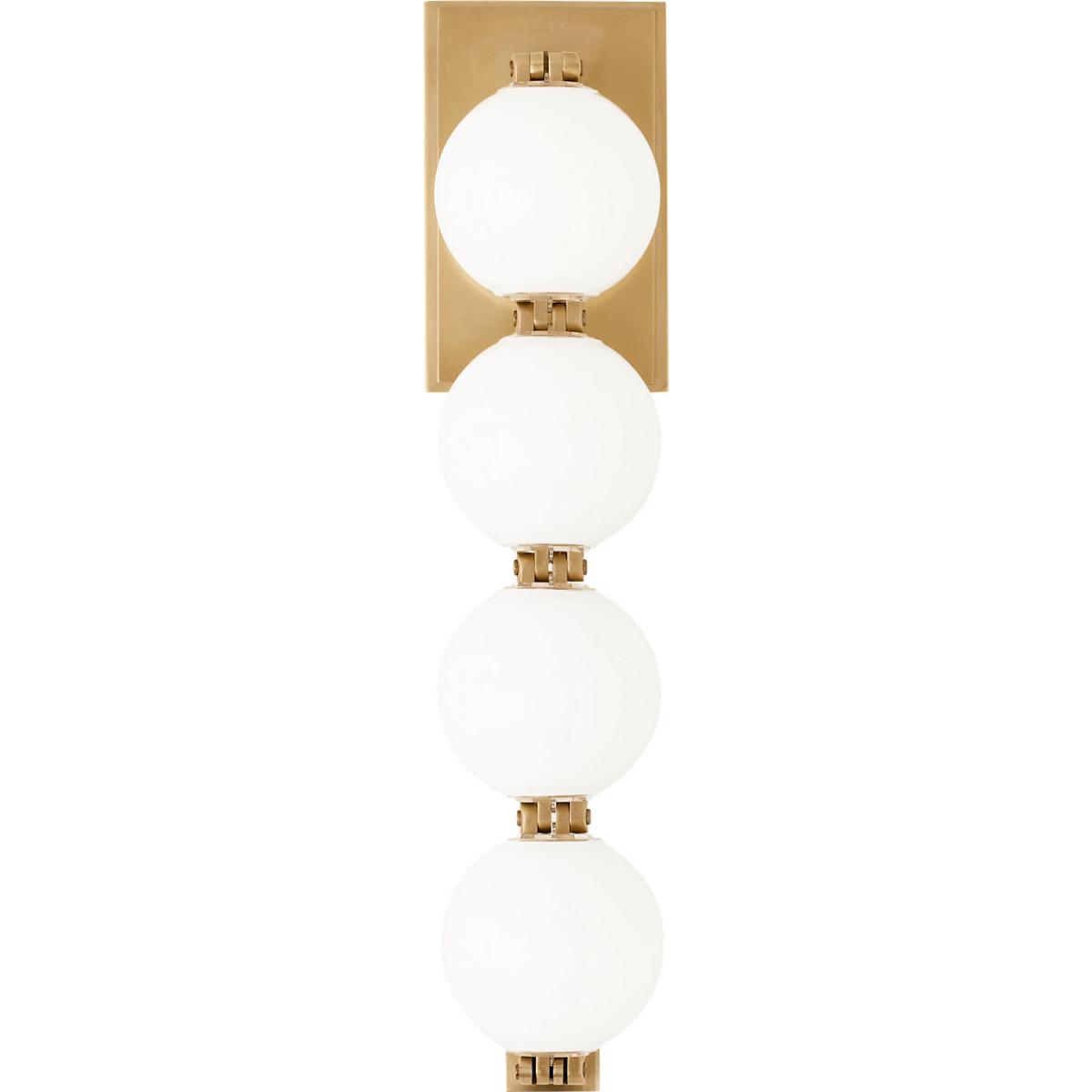 Visual Comfort Modern Collection SLWS22527NB Sean Lavin Perle LED 3 inch Natural Brass ADA Wall Sconce Wall Light in 2700K
