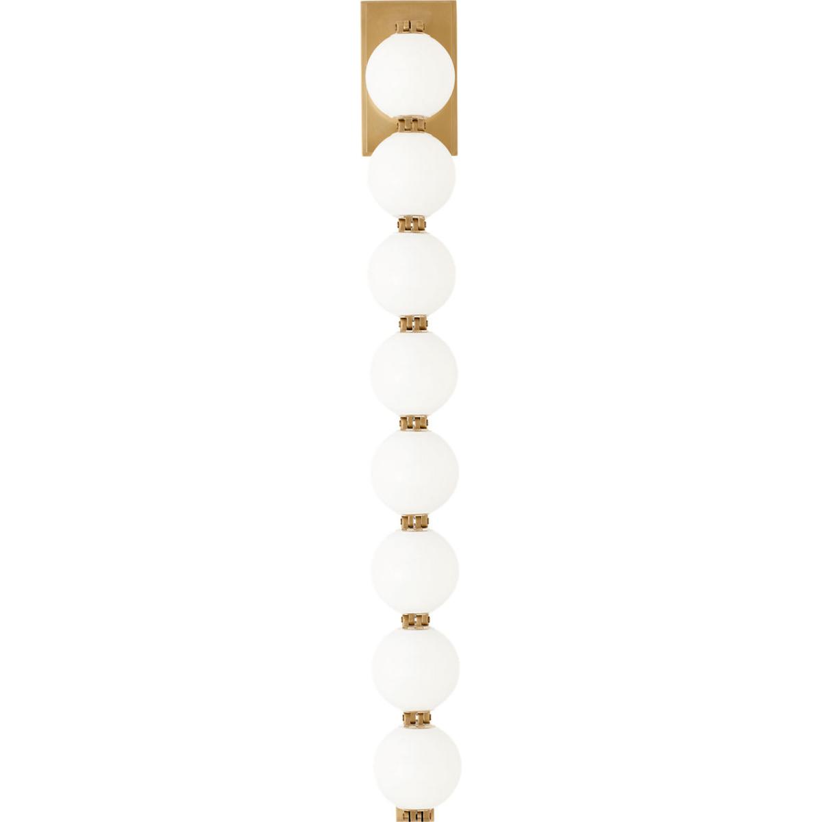 Visual Comfort Modern Collection SLWS22827NB Sean Lavin Perle LED 3 inch Natural Brass ADA Wall Sconce Wall Light in 2700K