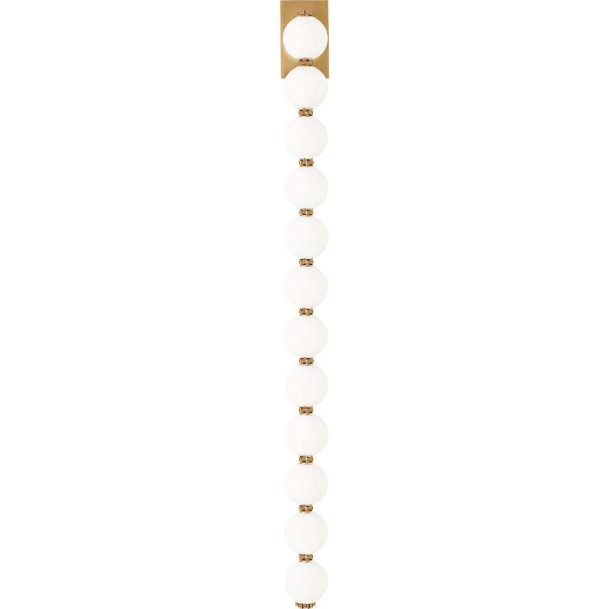 Visual Comfort Modern Collection SLWS23027NB Sean Lavin Perle LED 3 inch Natural Brass ADA Wall Sconce Wall Light in 2700K
