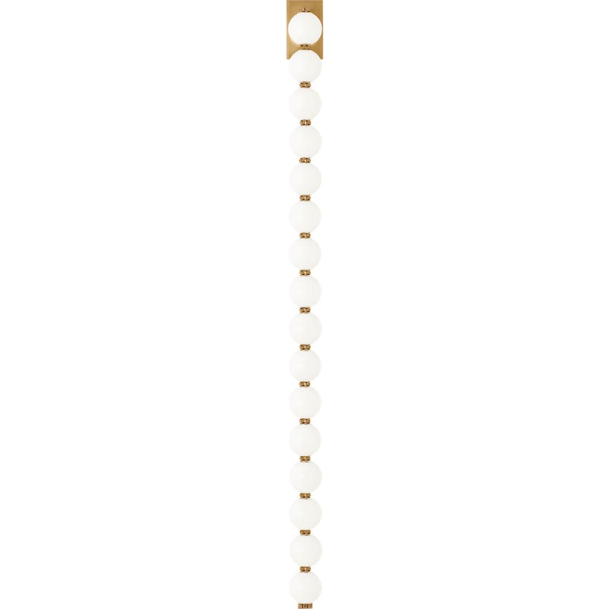 Visual Comfort Modern Collection SLWS23227NB Sean Lavin Perle LED 3 inch Natural Brass ADA Wall Sconce Wall Light in 2700K