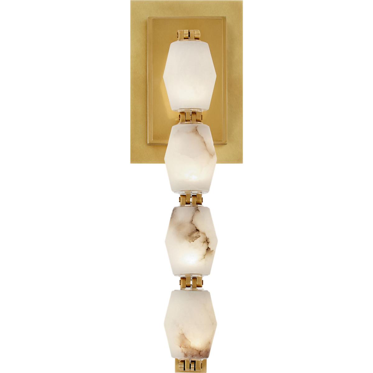Visual Comfort Modern Collection SLWS54627ALBHAB Sean Lavin Collier 1 Light 3 inch Hand Rubbed Antique Brass ADA Sconce Wall Light