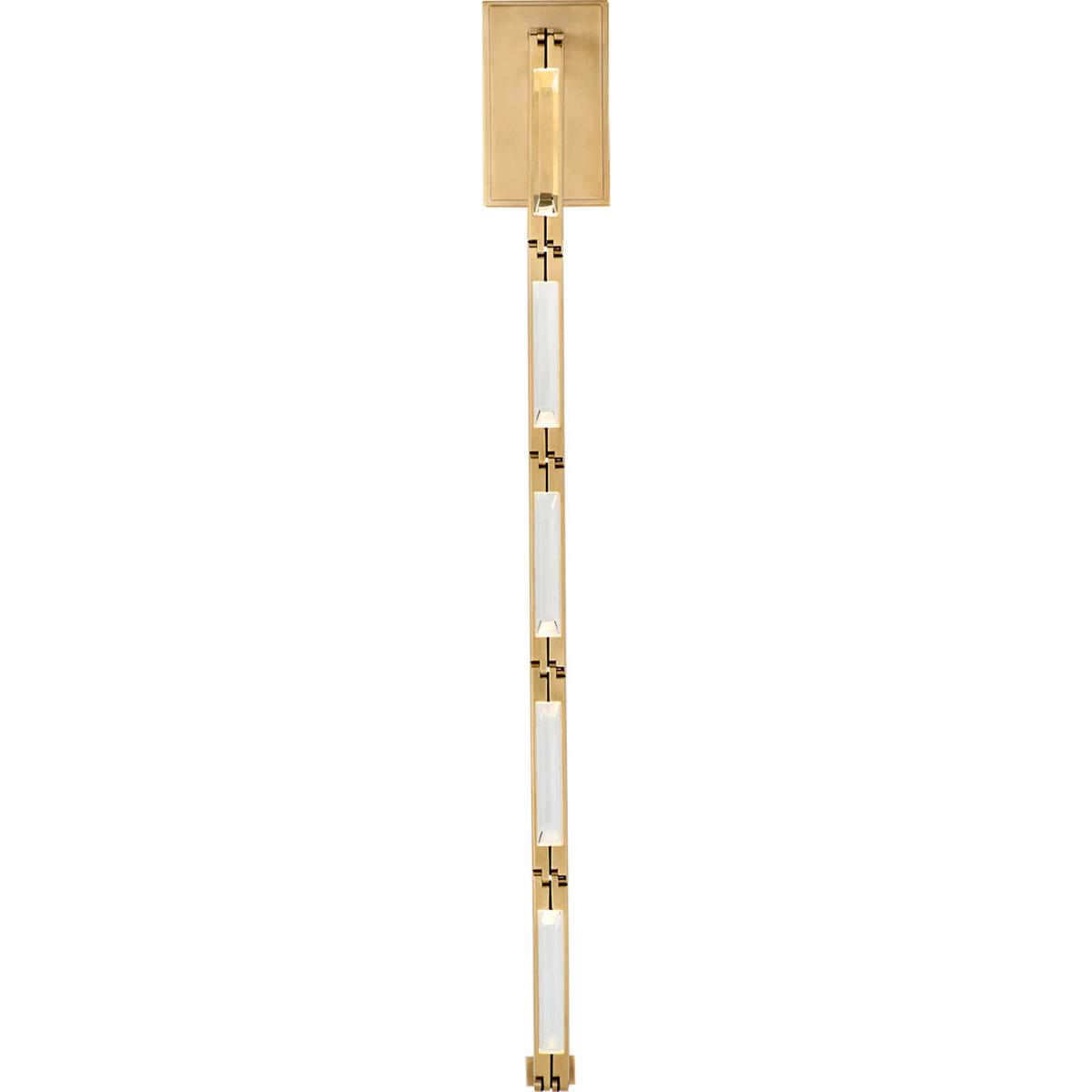 Visual Comfort Modern Collection SLWS65630HAB Sean Lavin Catena LED 0.8 inch Hand Rubbed Antique Brass ADA Sconce Wall Light in 3000K