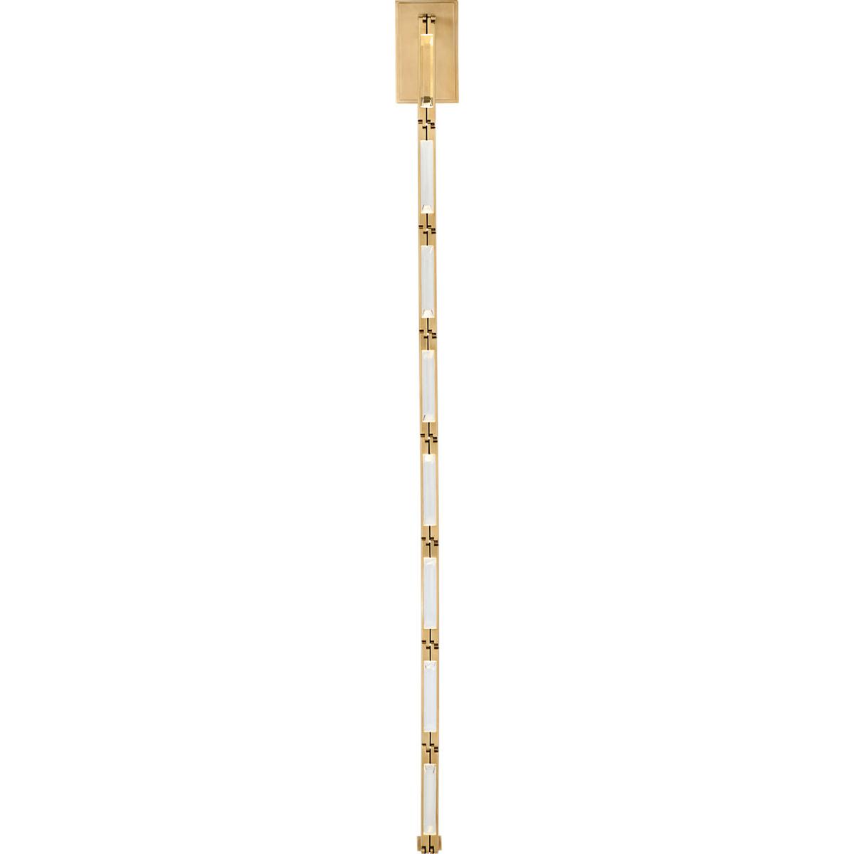 Visual Comfort Modern Collection SLWS65730HAB Sean Lavin Catena LED 0.8 inch Hand Rubbed Antique Brass ADA Sconce Wall Light in 3000K