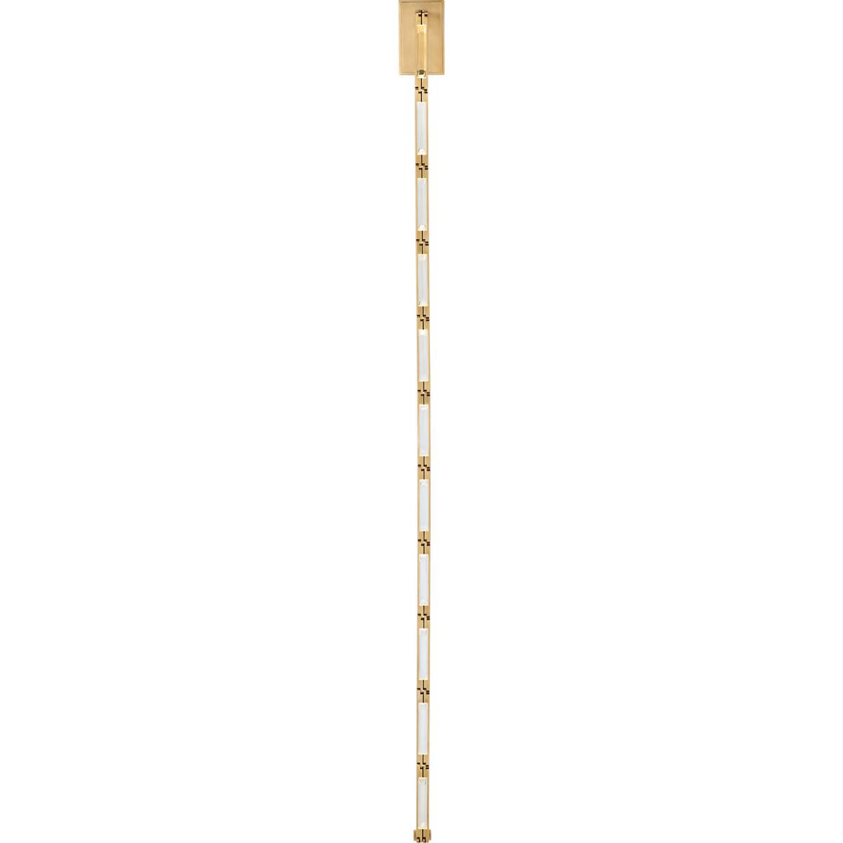 Visual Comfort Modern Collection SLWS65830HAB Sean Lavin Catena LED 0.8 inch Hand Rubbed Antique Brass ADA Sconce Wall Light in 3000K
