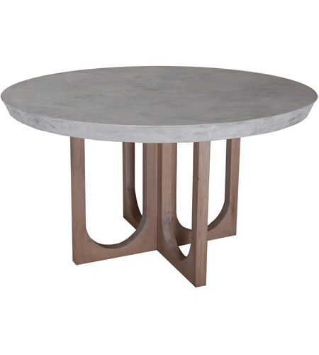 Blonde Stain Outdoor Dining Table Round, Round Concrete Dining Table Outdoor