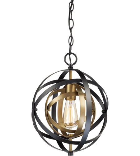 Trans Globe Lighting 10790 Ag Bk Monrovia 1 Light 12 Inch