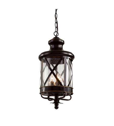 Trans Globe 5126 ROB Outdoor Chandler 25.25" Hanging Lantern Rubbed Oil Bronze